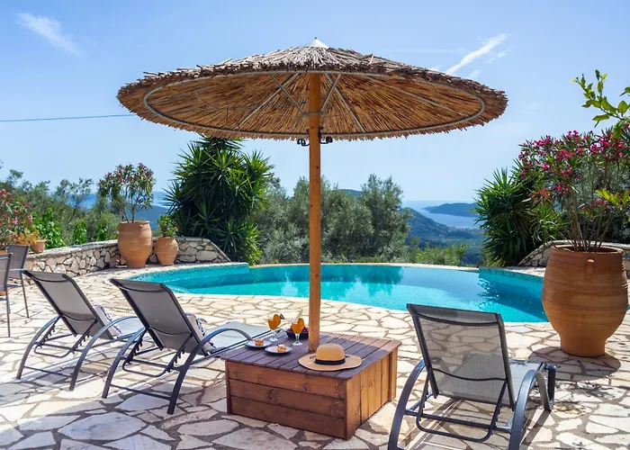 Arapaki Secret Garden, Ground Floor Deluxe Suite, Private Pool, Sauna, Sea View Vournikas