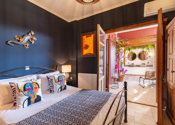 Pensionat Arapaki Secret Garden, Ground Floor Deluxe Suite, Private Pool, Sauna, Sea View